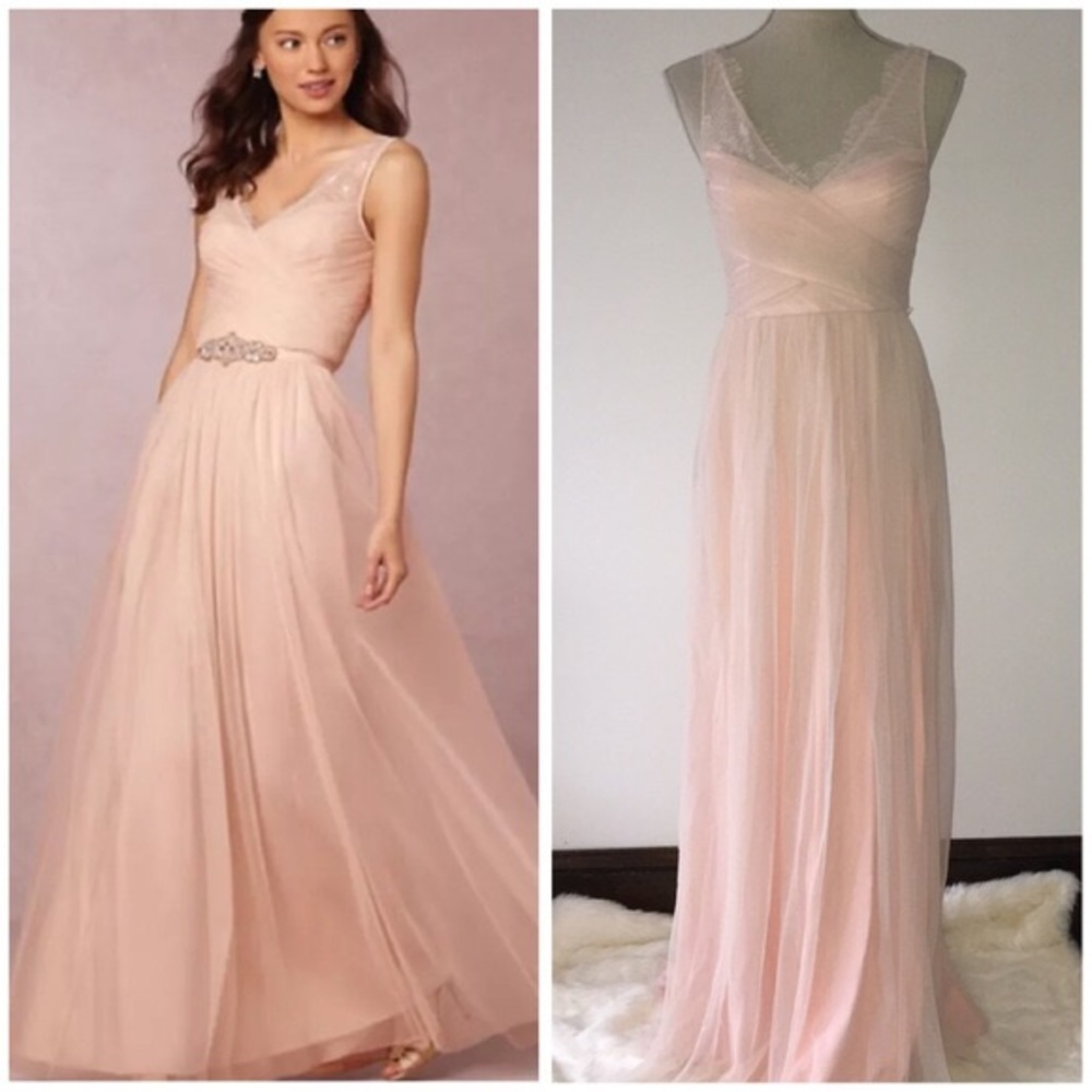 BHLDN fleur pale pink hitherto Dress gown